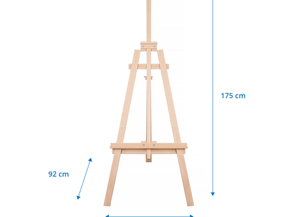 Schildersezel | Handgemaakt | Tot 175 cm Hoogte | 175 x 58 x 92 cm