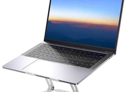 Laptopstandaard - Opvouwbaar - Standaard - Metaal - Zilver