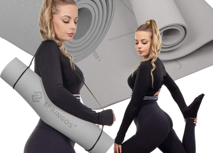 Yoga Mat | Extra Dik (6 mm) | Grijs