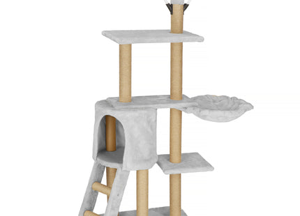 Krabpaal - 8 Etages - Voor Katten - Toren - Meubelbescherming - 49 x 35 x 136 cm - Grijs