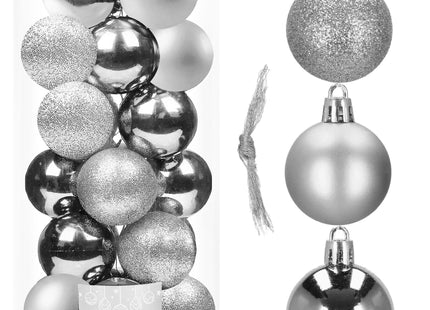 Kerstballen | 20 Stuks | 4 cm | Zilver