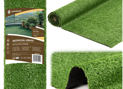 Kunstgras - 2 x 5 M - 10 MM Polhoogte