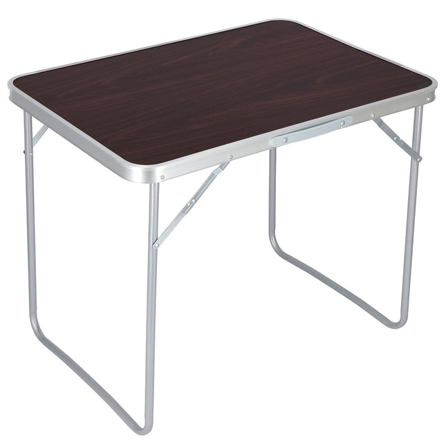 Campingtafel - Vouwtafel - Inklapbaar - Opvouwbaar - 70 x 50 x 60 - Donkerbruin