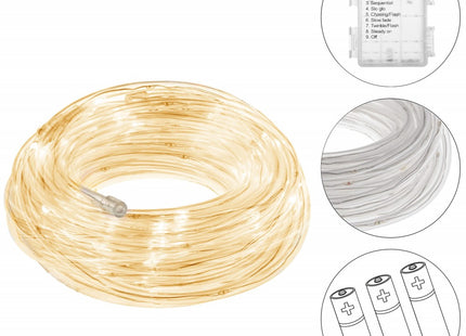 Kerstverlichting | Lichtslang | 5 m | Batterij | 50 LED | Warm Wit