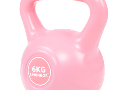 PVC Kettle Bell | Kettlebell | 6 kg | Roze