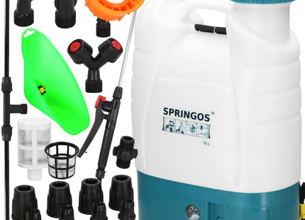 Drukspuit - Elektrische - Accu - Planten - Onkruidbestrijding - Regelbare Sproeikop  - 16 Liter