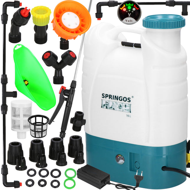 Drukspuit - Elektrische - Accu - Planten - Onkruidbestrijding - Regelbare Sproeikop  - 16 Liter