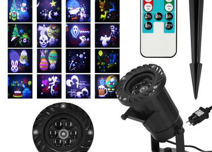 Kerst Projector - Mini Beamer - 20 Motieven - 230V
