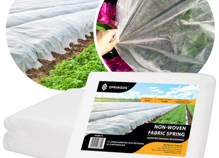 Vliesdoek - Plantenbescherming - 17g/M2 - 5x3.2 M - Wit
