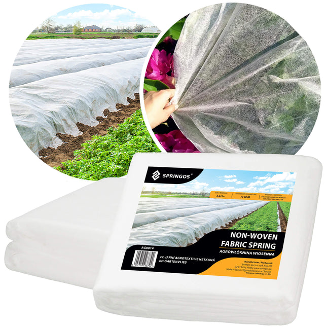 Vliesdoek - Plantenbescherming - 17g/M2 - 5x3.2 M - Wit