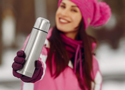 Thermosfles - Thermoskan - 750 ML - RVS - Zilver