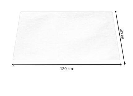 Bureauonderlegger | Antislip | Transparant| 120 x 90 cm