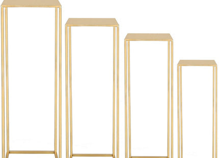 Plantenzuil| Plantentafel | Planten Etagère | Set van 4 | Metaal | Goud