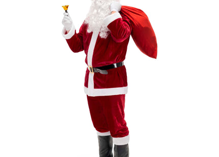 Kerstman Kostuum | Kerstman Pak | Verkleedkleding | 11-Delig | Rood/Wit/Zwart | XXL