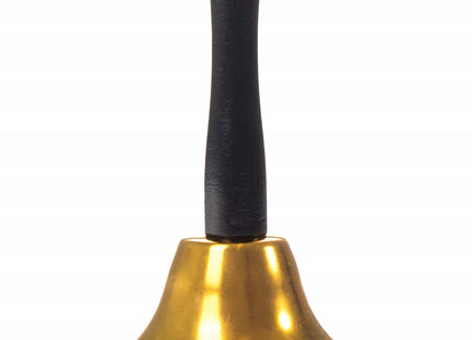 Kerstman Bel | 12 cm | Zwart/Goud
