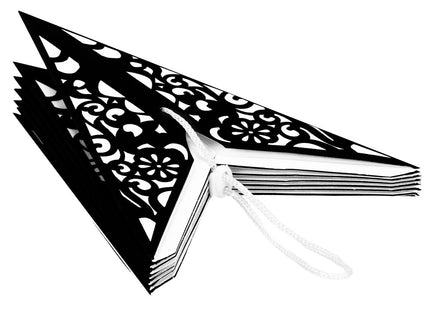 Kerst Ster | Papier | Opvouwbaar | 50 cm | Zwart/Wit