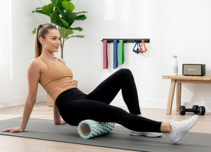 Actiget® Foam roller - Triggerpoint massage - Massage roller - 33 CM - Medium Hard - Mint