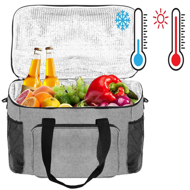 Koeltas | Koelbox | 47x28x23 cm | 30 Liter | Grijs