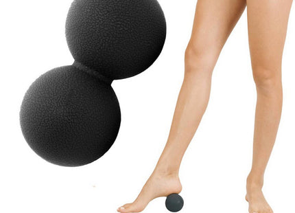 Massage Bal | Triggerpoint Bal | Peanut Ball | Lacrosse Bal | Massage | Zwart | 12 cm