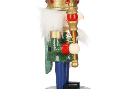 Notenkraker Kerst | Houten Soldaat | Kerstversiering | Multicolor | 15,5 cm