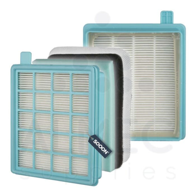 Filterset | Philips | PowerPro Compact-series | Universeel | Motorfilter | Uitblaasfilter | Wasbaar | 3 in 1