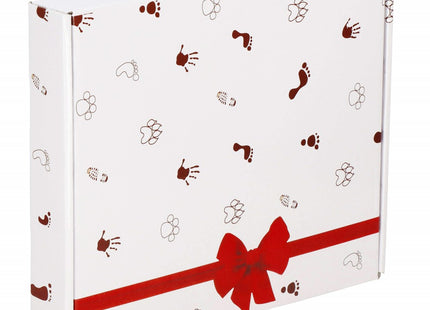 Fotolijst | Baby | Klei | Geschenkdoos | Fotolijst met Handafdruk | Fotolijst met Voetafdruk | Wit