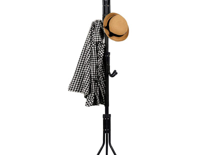 Staande Kapstok | Metaal | 12 Haken | Garderobe Kapstok | Zwart | 177 cm
