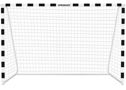 Voetbaldoel | Staal | Voetbal | Trainen | 300x200 cm | Zwart/Wit