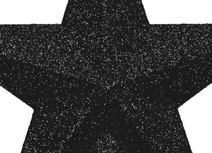 Kerstboom Piek | Ster | 15 cm | Zwart