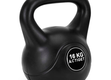 Actiget® Kettlebell | Ergonomische Handgreep | Zwart | 16 kg