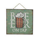 Wandbord Vintage Retro | 24 x 24 cm | MDF | Beer On Tap