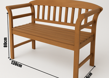Tuinbank | Tuinbankje | Zitbank Buiten | Naaldhout | 130 x 54 x 80 cm | Medium