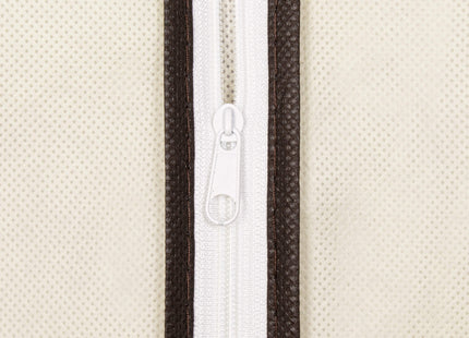 Kledinghoes - Kleding Organizer - Opberghoes - Venster - Ritssluiting - Venster - Crème - 100 cm