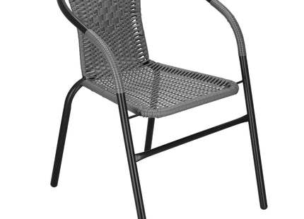 Tuinstoel | Terrasstoelen | Stapelbaar | Textileen | Grijs