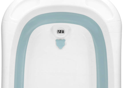 Opvouwbaar Baby Bad - Opvouwbaar - Draagbaar - Met Stop - Thermometer - Kussen - Tot 12 Maanden - 35 L - Blauw - Wit - 82 x 52 x 22 cm