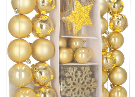 Kerstballen | 40 Stuks | 5/6/7/8/9/10 cm | Goud