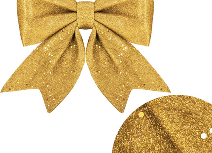 Kersthanger | Kerstversiering | Kerstdecoratie Voor Binnen |  Kerststrik | Goud | 30 cm | 1 Stuk