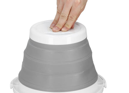 Emmer | Opvouwbare Emmer | Rond | 5L | Grijs/Wit
