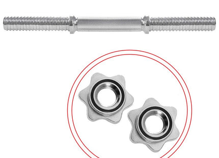 Halterstang | Barbell | Chroomstaal | 40 cm | 28 mm