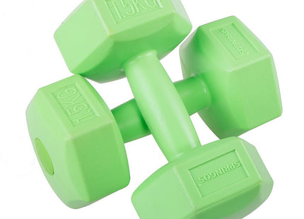 Dumbbell Set - 1,5 KG - Groen - Oefengewichten