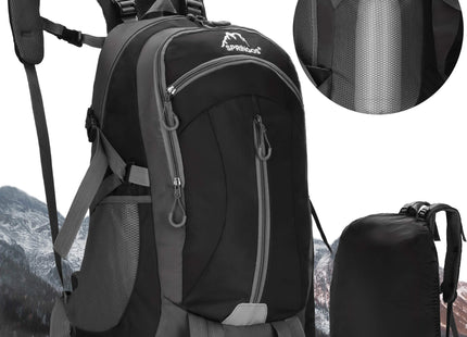 Backpack - Rugzak - Multifunctioneel - Kamperen - Reizen - 60 Liter - Grijs/Zwart