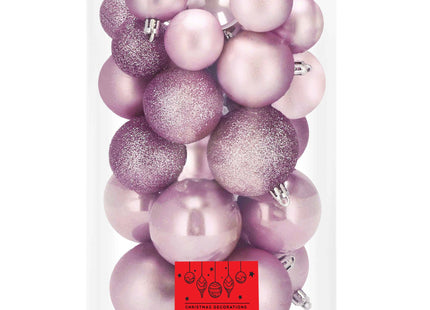 Kerstballen | 30 Stuks | 6 cm | Roze