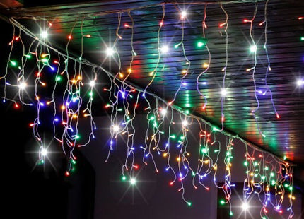 IJspegel Verlichting | 12 m + 2.5 m Snoer | 300 LED | Flash | Koppelbaar | Multicolor