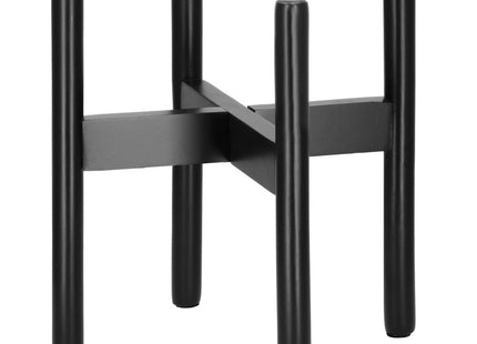 Plantenstandaard | Plantenhouder | Plantenkruk | Hout | 1 Stuk | 30.5 cm | Zwart