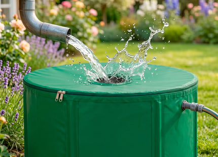 Regenton - Regenwatertank - Opvouwbaar - Met Kraan - 2 Kranen - 500 L