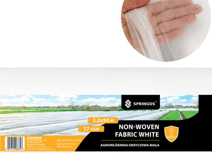 Vliesdoek - Vliesdoek Plantenbescherming - 17 G/M2 - 50 x 3.2 M