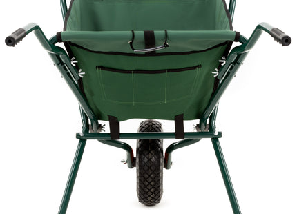 Kruiwagen | Opvouwbaar | Kruiwagenwiel | 50L | 30kg Draagvermogen | Groen