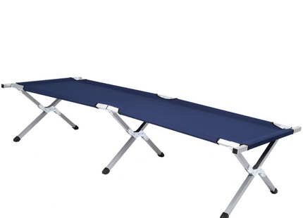 Kampeerbed | Stretcher | Marineblauw | Tot 150 KG | 190,5 CM
