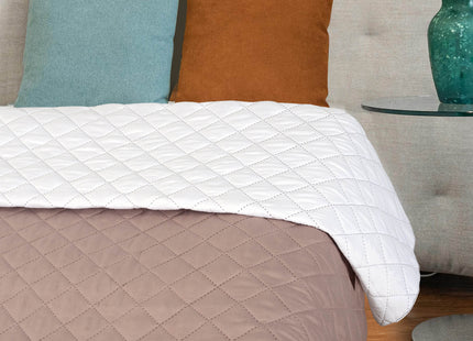 Sprei - Roze - Wit - Dubbelzijdig - Gewatteerd - 200 x 220 Cm