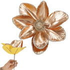 Kunstbloem - Magnolia  Kunststof -Goud- Glitters